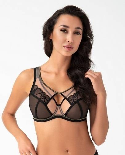 K 758 Saanvi Soft Bras Gorsenia - čierna