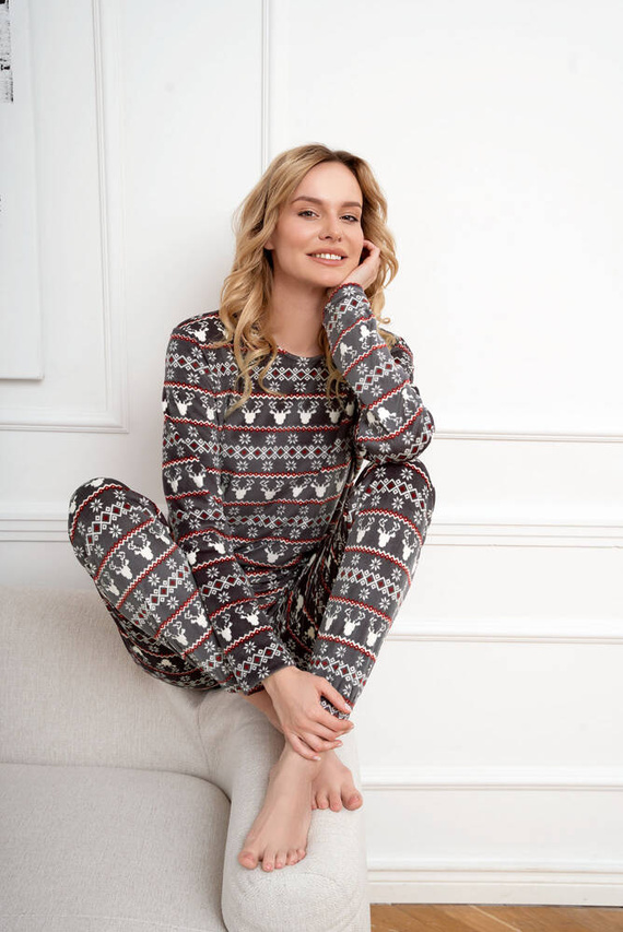 Island Fleece dámska súprava Italian Fashion - grafitová potlač