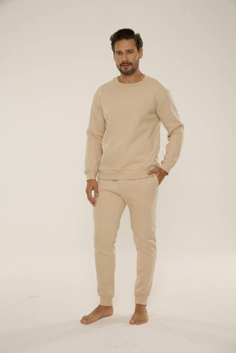 813 Indigo Pánska tepláková súprava De Lafense - piesková