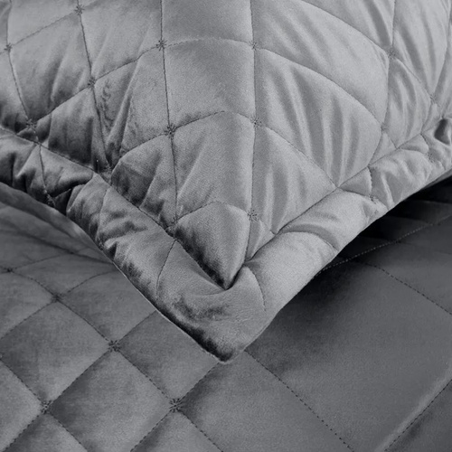 Ria 6 Velúrový dekoračný prehoz Eurofirany steel