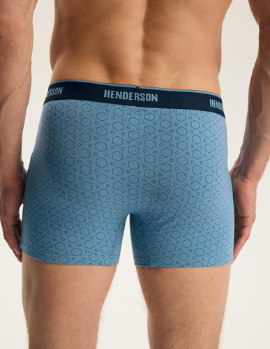 Pánske boxerky Henderson 44515 Brex2 2-pack bavlnené so širokou gumou a logom