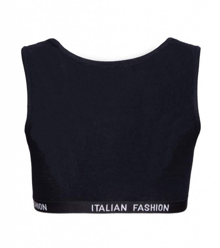 Nikola Dievčenská podprsenka so širokými ramienkami Italian Fashion - čierna