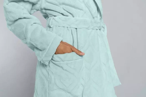 Dámsky flísový župan Morena Italian Fashion - mätový