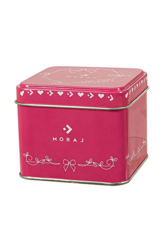 CSLW700-001 Moraj Socks - dámske ponožky v plechovke s jemným vzorom kariet, ideálne na darovanie