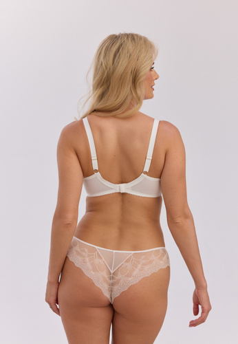 Biustonosz soft Gaia Celina BS0 1361 ecru S9 koronkový s kostícami