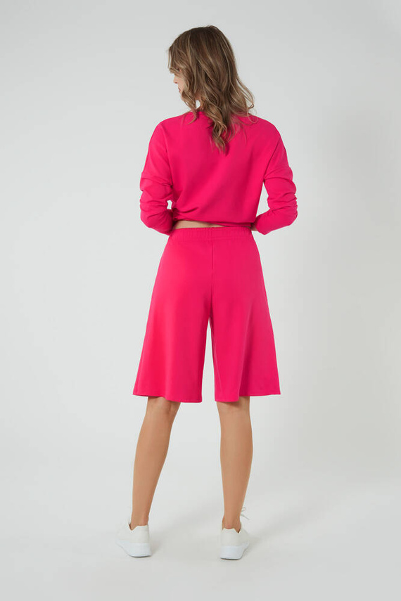 Madri 1/2 Dámske culottes Talianska móda - fuchsiová