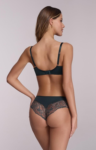 2174 Ava Azure polomäkká podprsenka s kosticami a čipkou