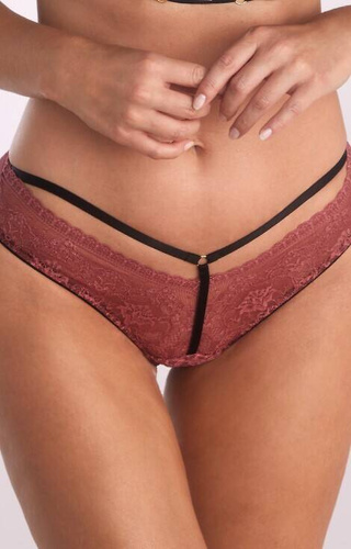 B-1108/3 Eva Dámske nohavičky Kinga - čierno-ružové