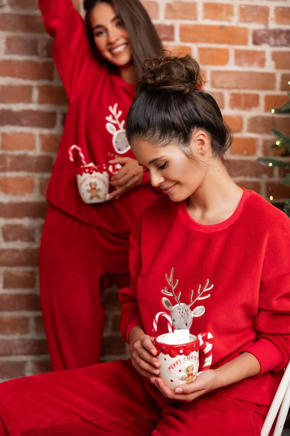 Sensis Harriet Dámske pyžamo - červené