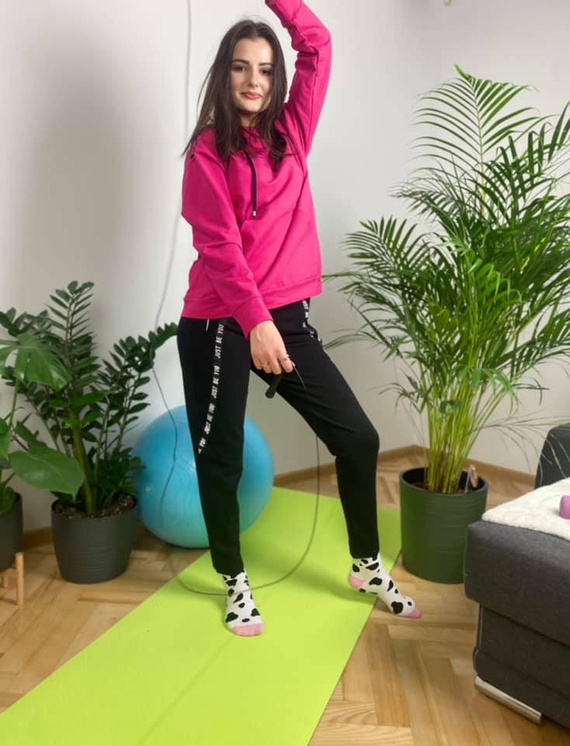 496 Dámske tepláky Just Forex - amarant