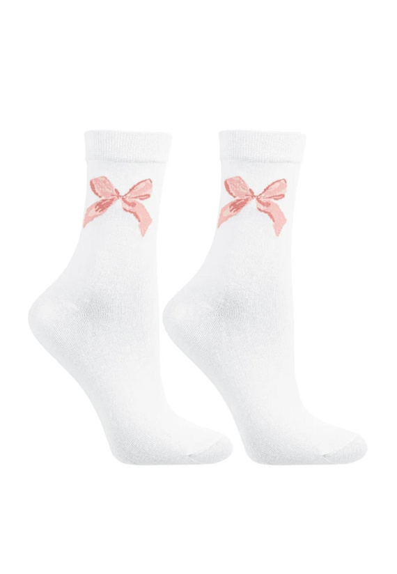 CSLW700-001 Moraj Socks - dámske ponožky v plechovke s jemným vzorom kariet, ideálne na darovanie