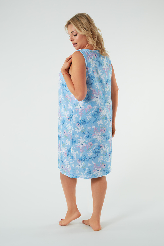 Nočná košeľa Kaweri so širokými ramienkami Talianska móda - potlač