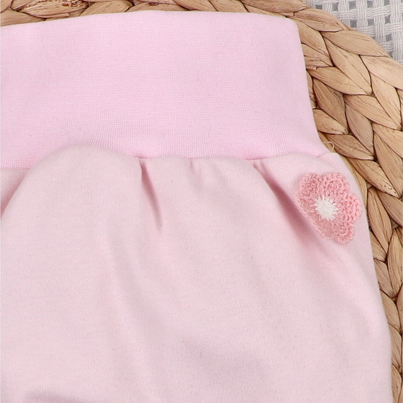 NINI Little Flowers polodupačky pre bábätká 100 % organická bavlna s výšivkou ABN-5756/JRO