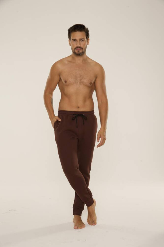 813 Indigo Pánska tepláková súprava De Lafense - čokoládová