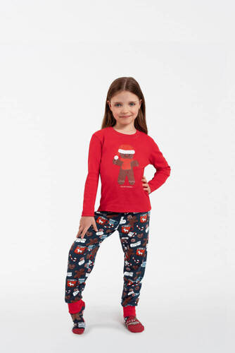Makala Detské pyžamo Italian Fashion - červené/potlač