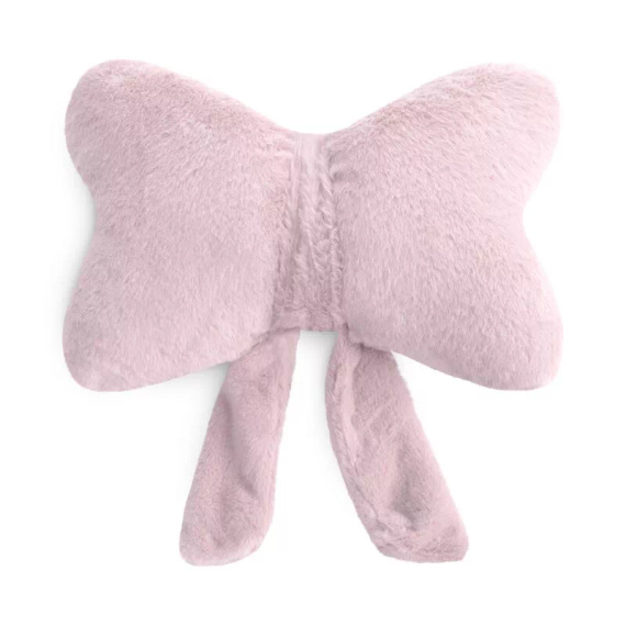 Eurofirany Wiosna 135 – dekoratívny vankúš 37x10x30 s mašľou pink