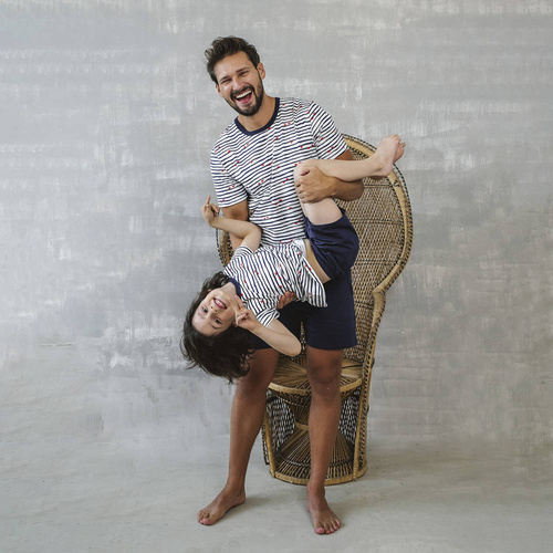 Korfu Chlapčenské pyžamo s krátkym rukávom, nohavice Talianska móda - potlač/zelená