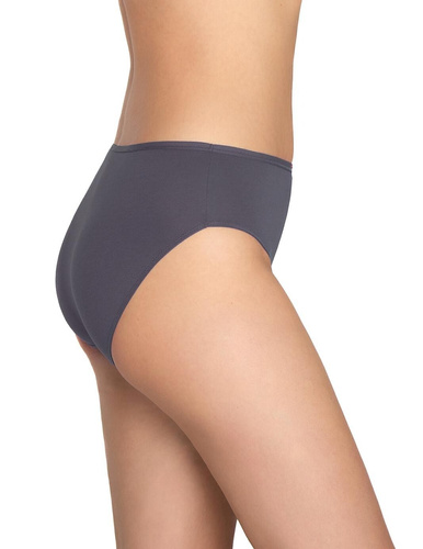 Dámske nohavičky L-120BI-96 Lama sivá grafitová bavlna, 3 balenia, pohodlné a klasické