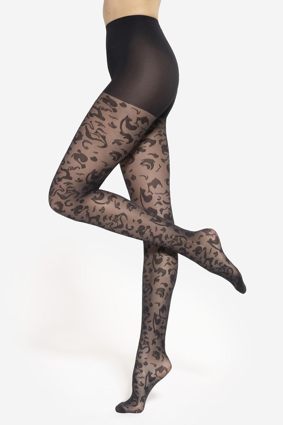 Pančuchy Gatta Trendy Floral wz.05 - 40 den, elegantný kvetinový vzor, štýl a pohodlie