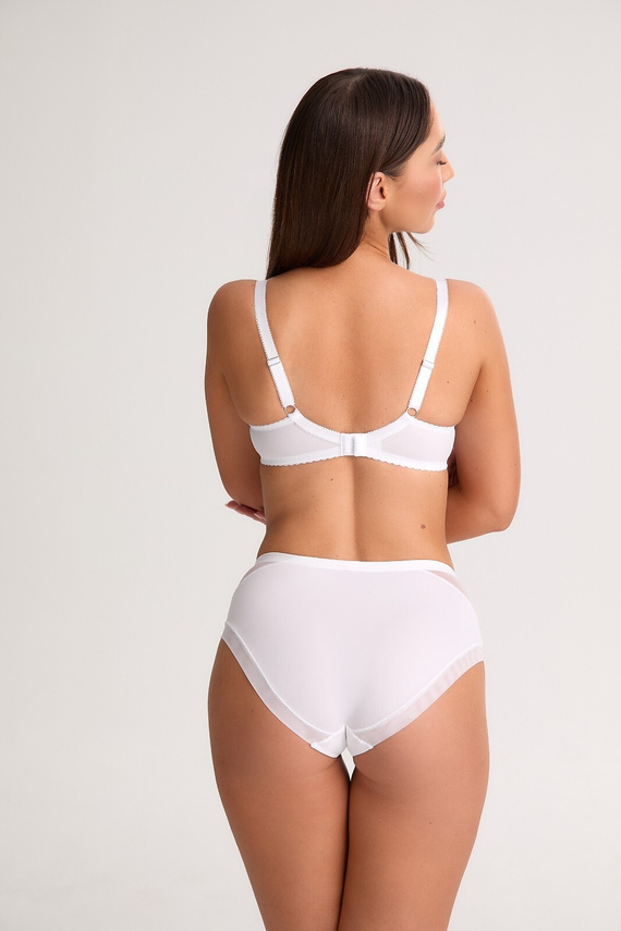 BS 1302 Paris Podprsenka Gaia Semi Soft white - elegantná, pohodlná, s čipkou
