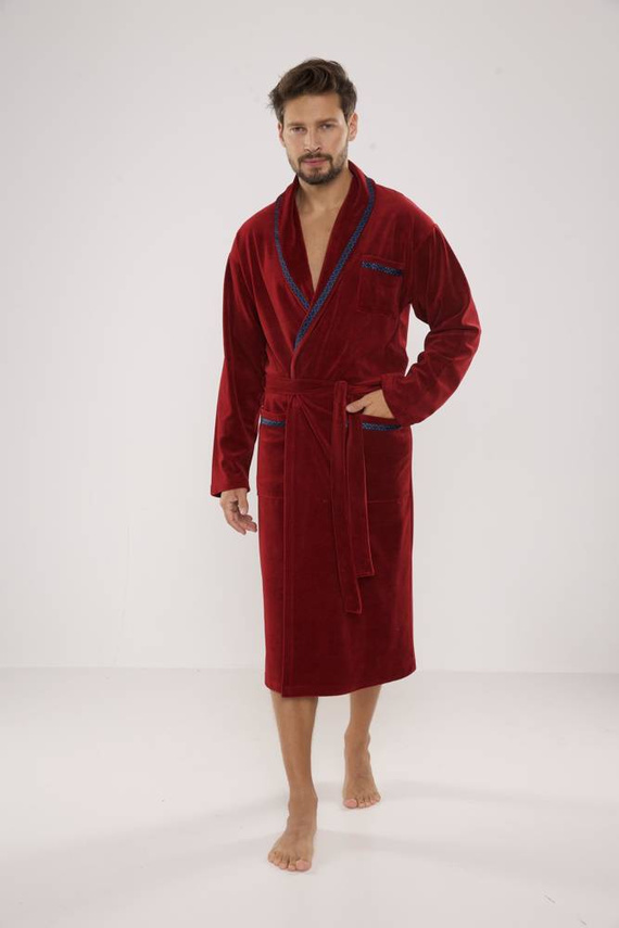 666 Ronaldo pánsky župan De Lafense - bordový