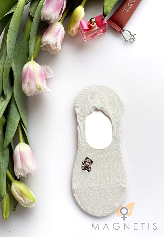 Magnetis YN-251132 – dámske balerínové ponožky z viskózy so silikónom