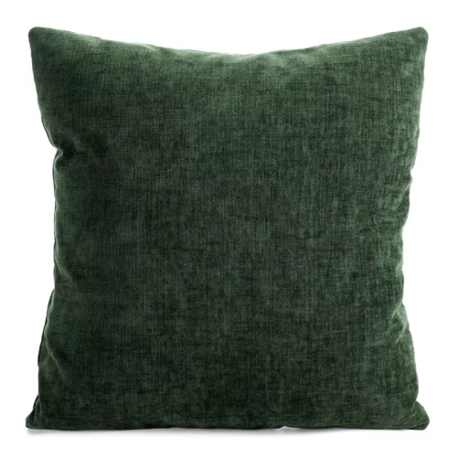 Vianočný návlek na vankúš Eurofirany Chp 286 45x45 cm, chenille s výšivkou, 300 g/m², tmavozelený