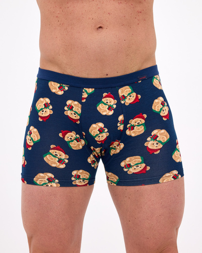 007/83 Cornette - pánske vianočné boxerky, 95% bavlna, 5% elastan, balené