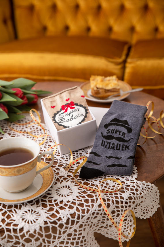 M40D Super Grandpa Dlhé ponožky Italian Fashion - graphite