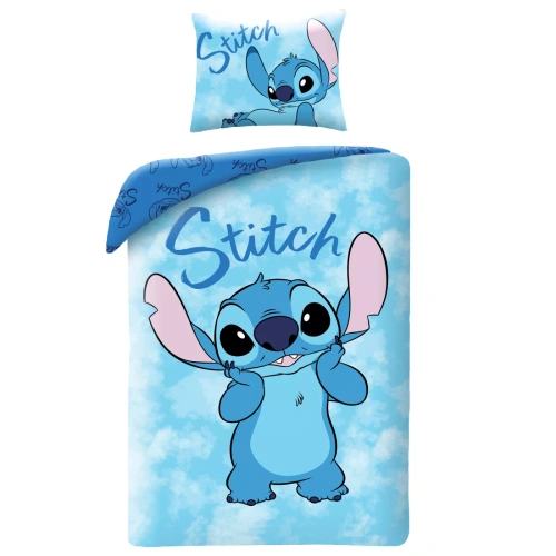 Bavlnené obliečky Halantex Lilo i Stitch 140x200 obojstranné, vankúš 70x90