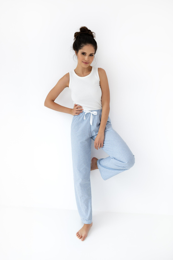 Dámske pyžamo Sensis Dagna - krémovo modré