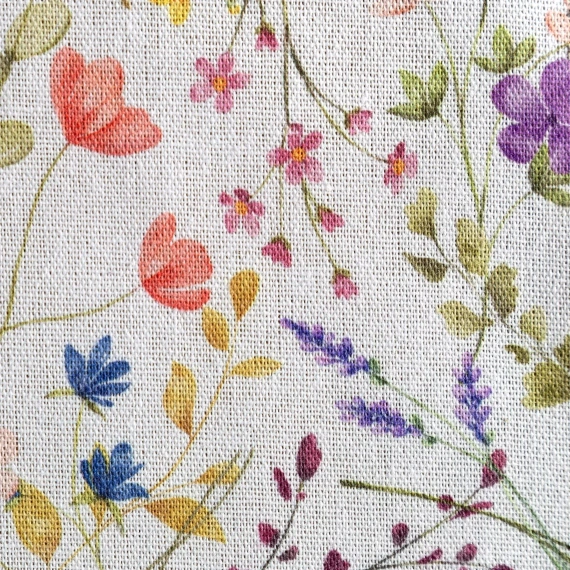 Obrus ANNA Eurofirany neprepúšťajúci škvrny bielo-fialové kvety