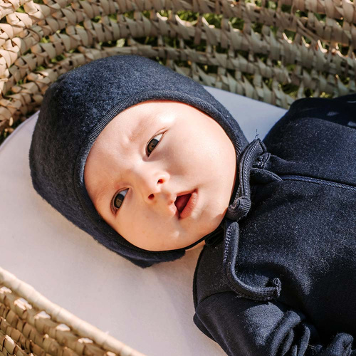 Merino Viacvrstvová detská čiapka Eevi navy blue - 100% merino vlna, termoregulácia