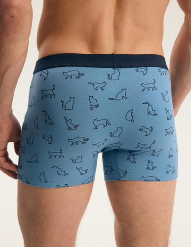 Pánske boxerky Henderson 45481 Fur 2-pak bavlnené so širokou gumou a logom
