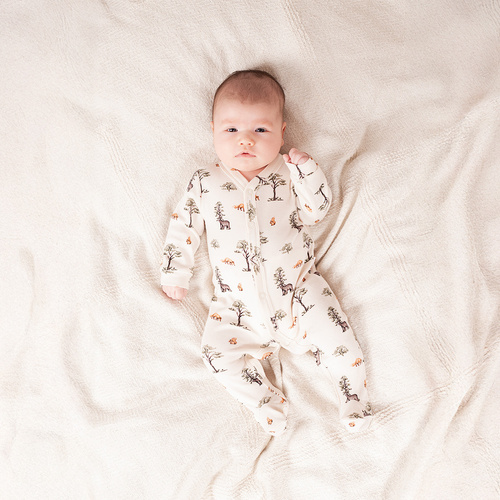 218031 Bavlnené pyžamo Yogi Bear Nicol - lesný vzor, dlhý rukáv