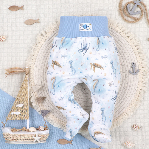 ABN-5456 Sea Of Joy Nini detské poltopánky - organická bavlna, elastický pás