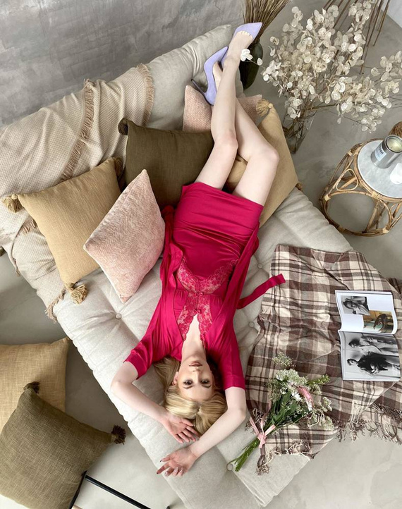 879 Nočná košeľa Agnes Forex - amarant