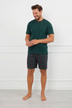 Pánske krátke pyžamo - zelené
