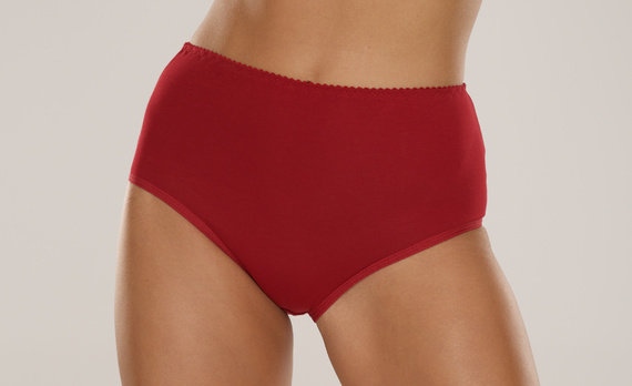 018 Sara Vysoké nohavičky De lafense - bordová