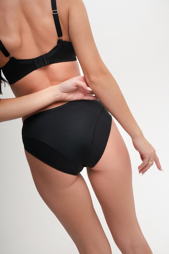 Figs Ava 2256 black - klasický strih, hladké mikrovlákno, pohodlie a jemná čipka