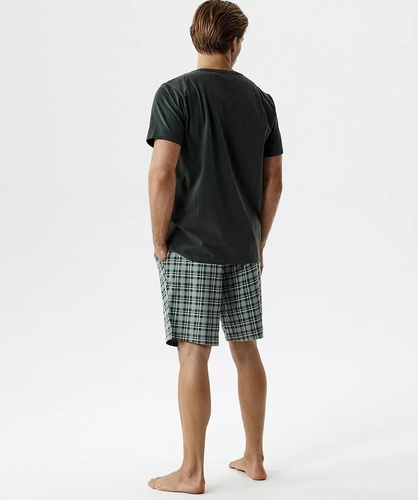 NMP-401 Letné Pánske Pyžamo 100% Bavlna Peach Effect