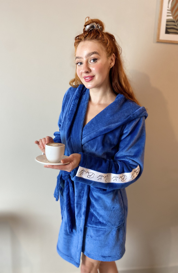 626 Abigail Dámsky krátky župan Forex - denim