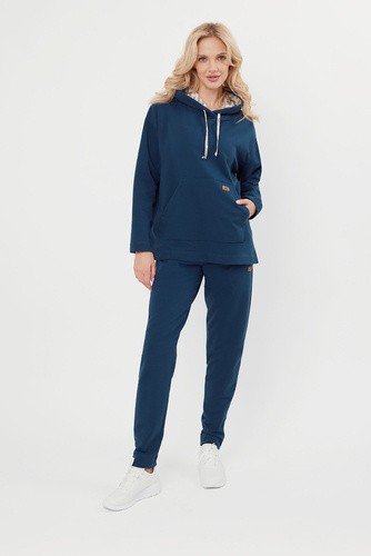 Lagos Dámska mikina s kapucňou Italian Fashion - denim