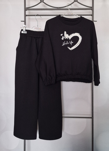 Gaja Detská mikina Bambarillo black | Elastická bavlnená mikina