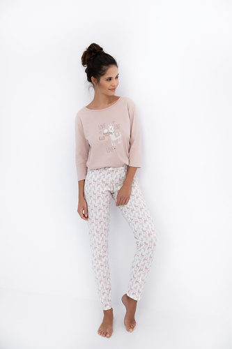 Dámske pyžamo Milani Sensis - 100% bavlna, lama, 3/4 rukáv