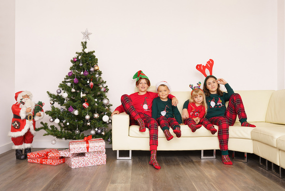 Santa pyžamo dievčatá Talianska móda - zelená