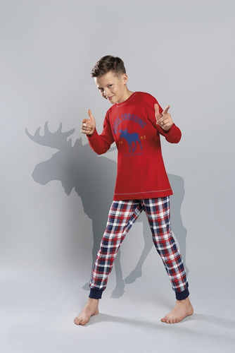 Bavlnené pyžamo Olandia pre dievčatá Italian Fashion - červené