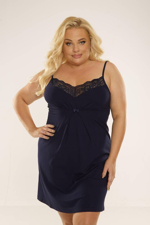 995 Nočná košeľa Chantal - tmavomodrá