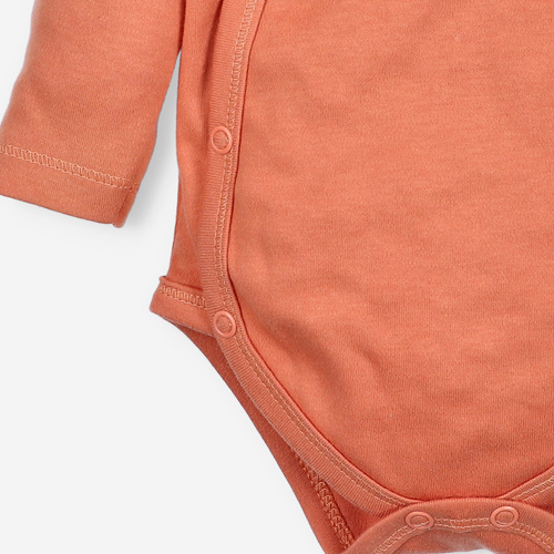 NINI ABN-3957/BPO zavinovacie body oranžové 100 % organická bavlna