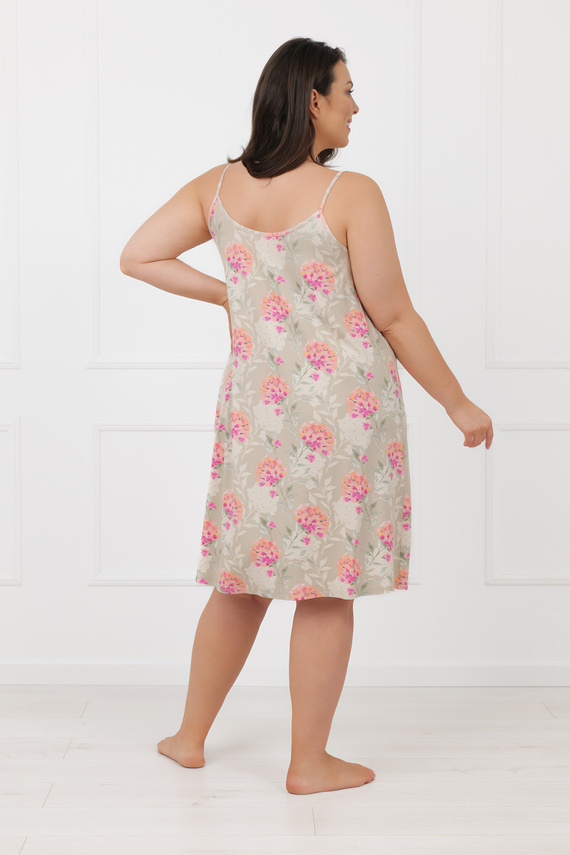 Nočná košeľa Harmonia Talianska móda tenké ramienka viskóza